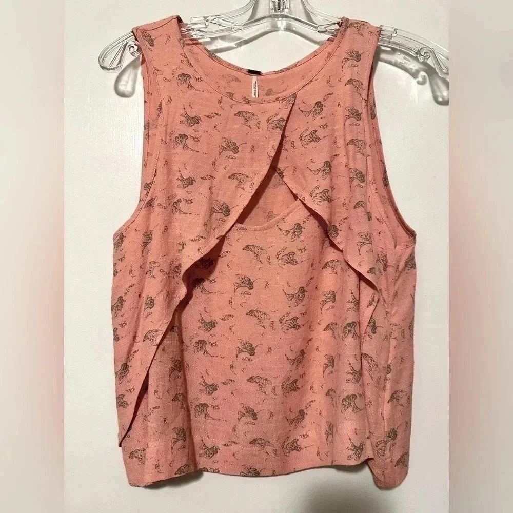Free people peach tank size XS - Picture 1 of 7